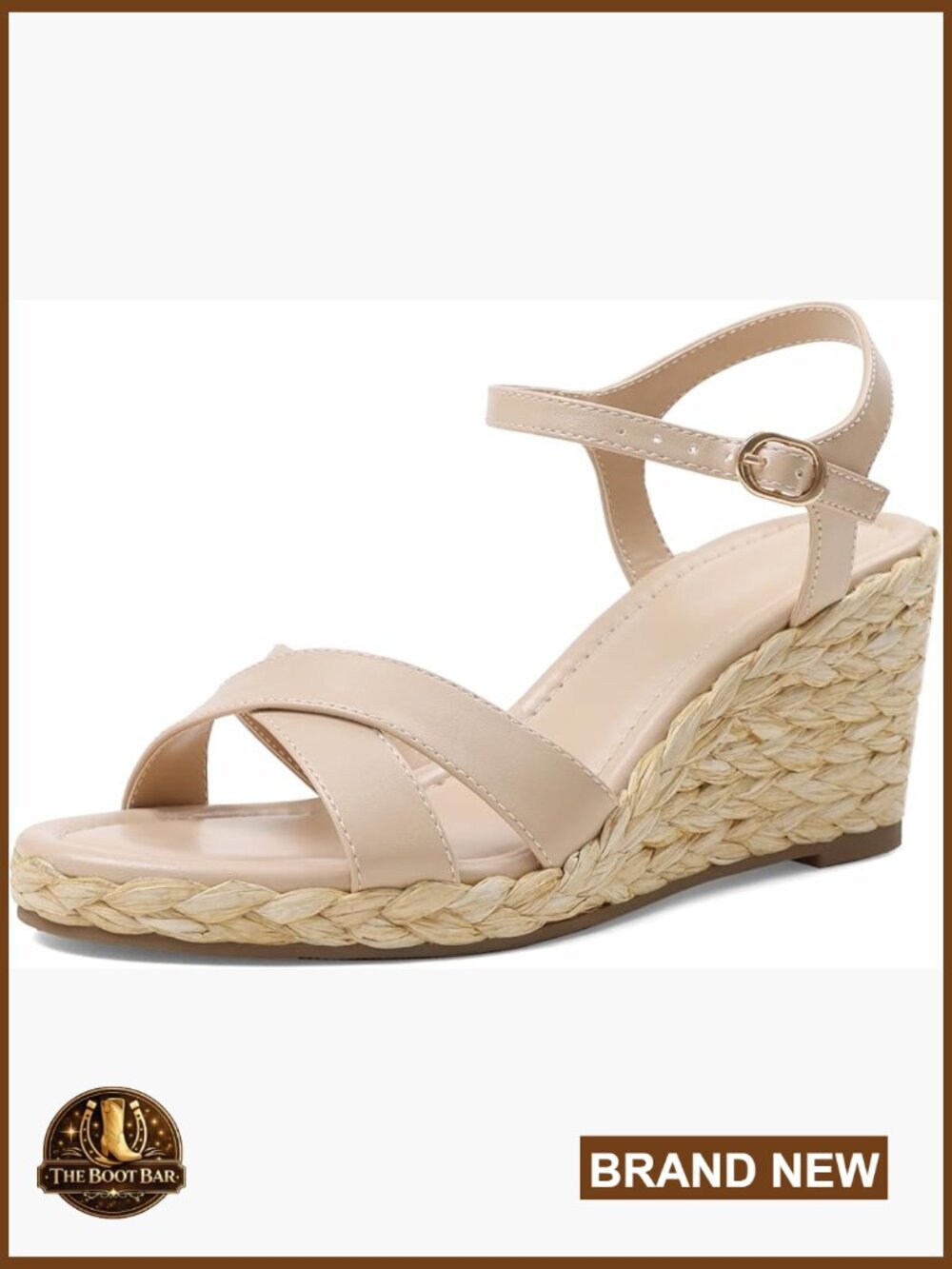 Espadrille Platform Wedge Sandals 3in Heel Ankle Strap Open Toe Casual Summer